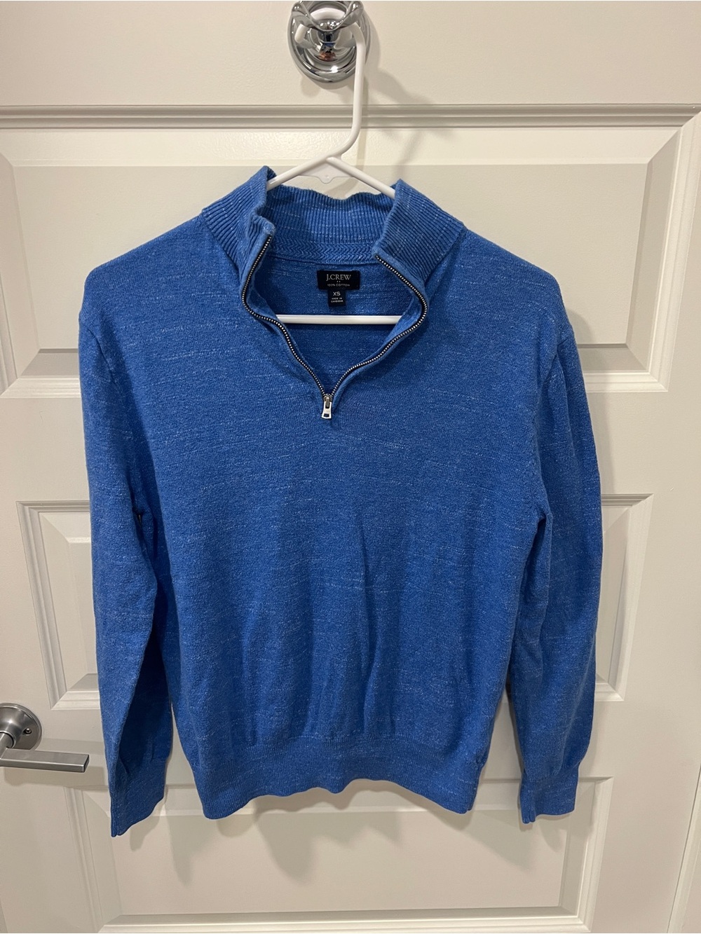 J. Crew Men’s Royal Blue Half-Zip Sweater